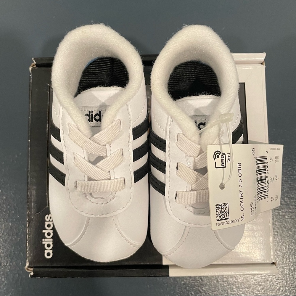 Adidas VL Court 2.0 Baby Crib Sneakers